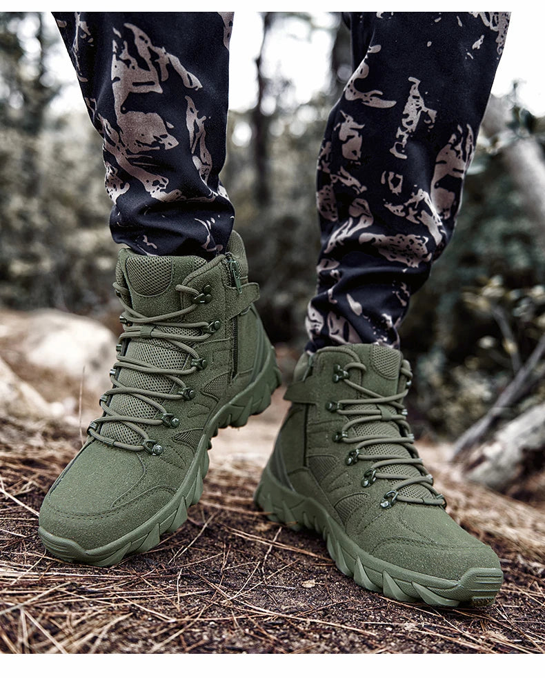 Men’s Tactical Combat Training Boots – Outdoor & Anti-Wear